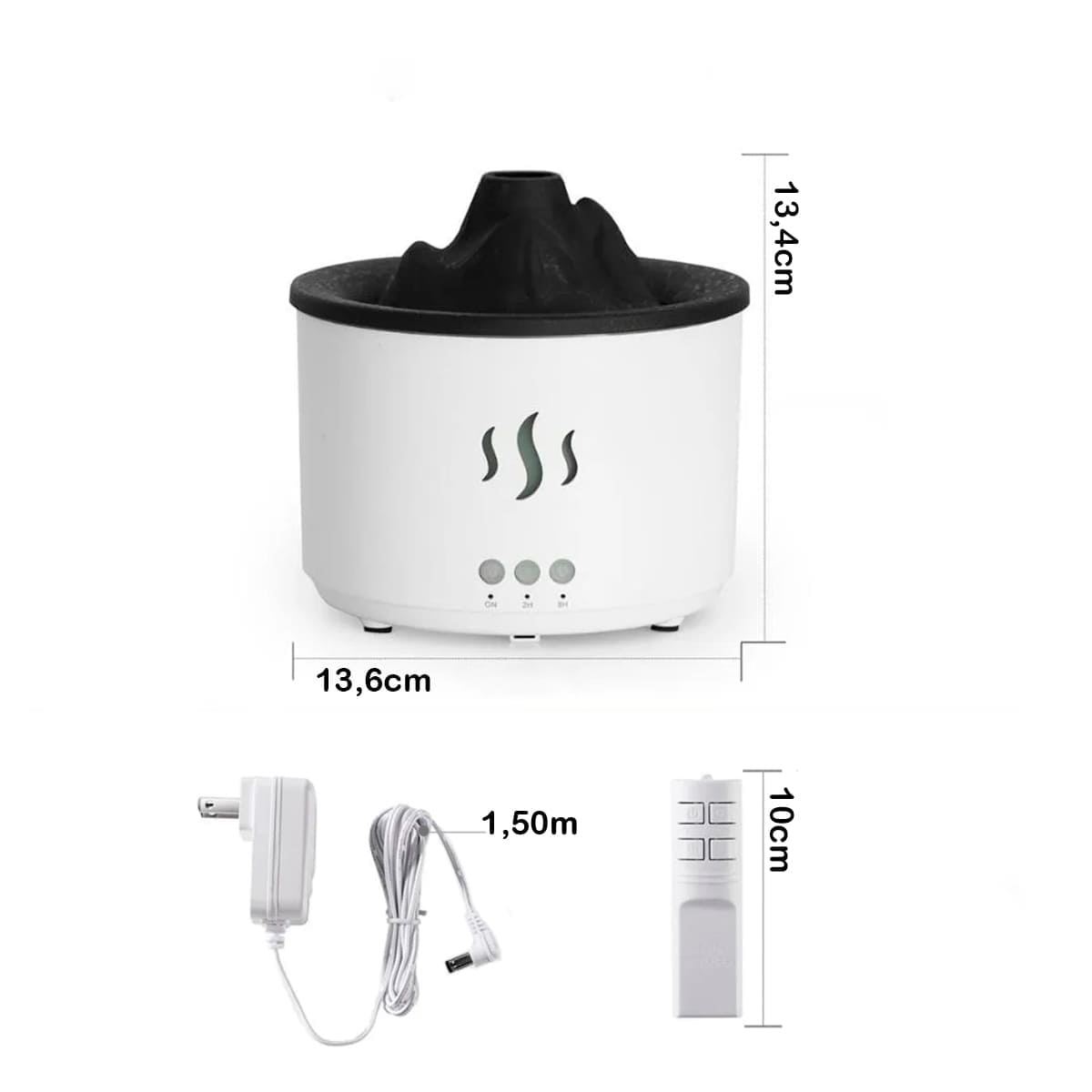 Miniatura 12 de Humidificador Volcán 3D Difusor KP-6501